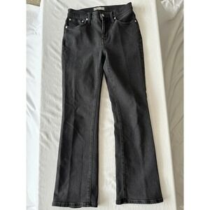 Madewell High Rise Kick Black Jeans Womens‎ Size 25